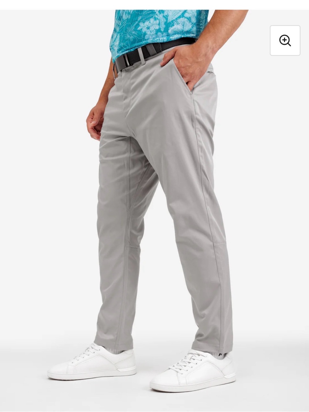 Waggle Mens Light Gray  Golf Performance Pants Size 40x32